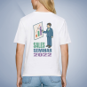Budget T-Shirt weiß Textildruck